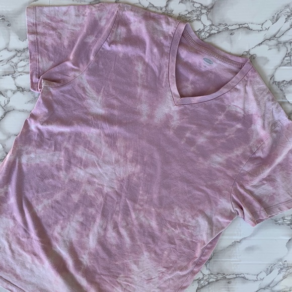 Old Navy Tops - Old Navy Light Purple Custom Tie Dye Short Sleeve